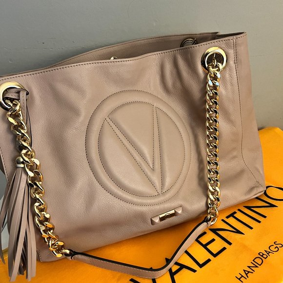 Mario Valentino Bags Verra Signature Leather Tote Bag Valentino By
